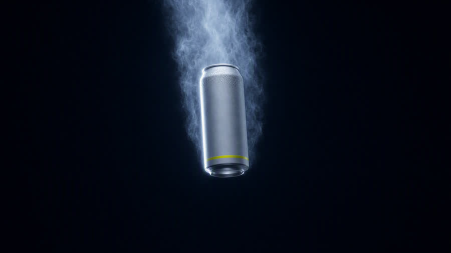 Stills sheet frame one: the can descending through mist.